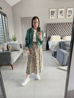 #leopard #print #green #bomber #jacket Jacket Outfit, Leopard Print, Bomber Jacket, Wardrobe, Green