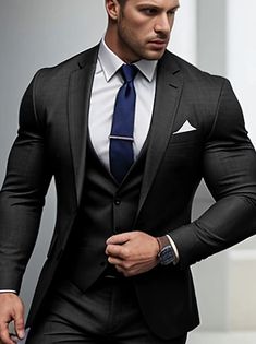 Kaki hommes costumes de mariage couleur unie 3 pièces affaires quotidiennes grande taille simple boutonnage deux boutons 2024 de 2024 ? €138.99 Homecoming Suits, Mens Casual Suits, Mens Tailor, Linen Dress Women, Building Muscle, Polyester Jacket, Womens Bathing Suits, Jacket Buttons