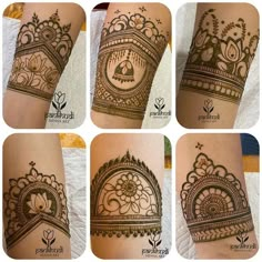 hendi tattoos on the legs and arms are all different styles, but there is no image