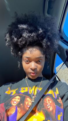 Easy Hairstyles Natural Hair Simple, Puff With Edges Natural Hair, Puff Ideas Natural Hair, Natural High Puff Hairstyles, Cute Styles For Natural Hair Black Women, Hair Ideas For Black Women Natural, Natural Hair Black, Hairstyles With Natural Hair Black Women, Afro Puffs Hairstyles Black Women