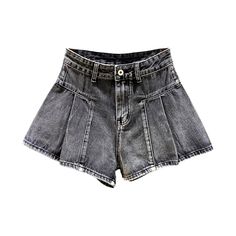 Bring your trendy game to the next level with the 2023 Summer Collection's plaited legs color denim shorts. y2k style! These mid-waist shorts are stylishly crafted with wide-legs. a zipper and button closure. and a modern y2k design that's sure to make a statement.Distinctive Features: Y2K Style: These pleated legs jeans bring the nostalgia of the 2000s with a modern twist. Make a fashion statement at any occasion with this eye-catching y2k design. Colorful Denim: These shorts are crafted from p Denim Shorts Y2k, Modern Y2k, Trendy Games, Shorts Y2k, Y2k Design, Denim Patterns, The 2000s, Current Fashion Trends, Denim Shorts Women