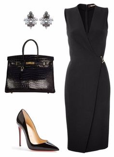 Elegantes Outfit Damen, Looks Chic, Work Wardrobe, Business Attire, Office Fashion, Work Fashion, Polyvore Fashion, Look Fashion, Classy Outfits