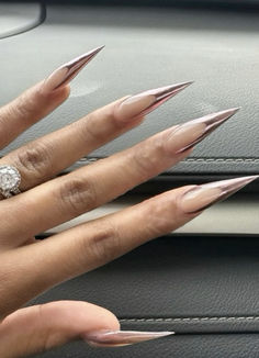 Long Pointy Acrylic Nails Stilettos, Long Stilleto Nails Design Spring, Long Acrylic Nail Designs, Vibrant Nails, Simple Acrylic Nails, Work Nails, Classy Acrylic Nails