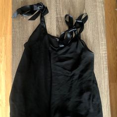 New Sexy Victoria Secret Slip With Satin Straps. Comes From A Smoke-Free Home. Black Satin Tank Top For Night Out, Black Satin Cami Top, Black Satin Top For Night Out, Black Satin Cami Tank Top, Black Satin Camisole For Night Out, Black Satin Camisole Top, Black Satin Tops For Party, Black Satin Tank Top For Evening, Black Satin Camisole For Summer