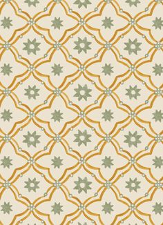 an orange and green pattern on a white background