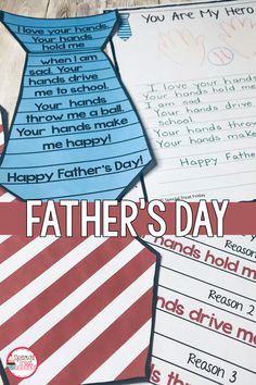 father's day activities for kids to do with their dads ties on the table