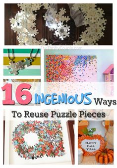 16 ingenious ways to reuse puzzle pieces