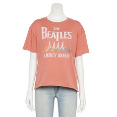 Any Beatle's fan would love this juniors' graphic tee! Any Beatle's fan would love this juniors' graphic tee! FEATURES Short sleeves CrewneckFABRIC & CARE Cotton, polyester Machine wash Imported Size: Large. Color: Brt Pink. Gender: female. Age Group: kids. Beatles Fans, High Neck Tank Top, Abbey Road, Boyfriend Tee, Oversized Tee, Cropped Hoodie, Crop Tee, The Beatles, Fabric Care