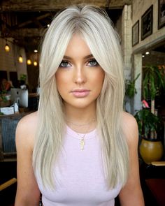 Image 1 of 1 Long Haircuts For Fine Hair, Long Fine Hair, Caramel Blonde Hair, Long Length Hair, Fine Straight Hair, Hair Topper, Long Hair With Bangs, Long Layered Hair, Haircuts For Fine Hair