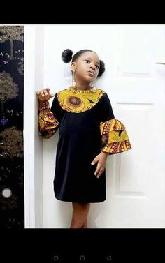 African Dress For Girls Children Ankara Styles, Ankara Dress For Girl Child, Nigerian Dress Styles, Dress African