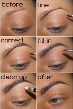 Brow Shaping Tutorials - Beautiful Brows - Awesome Makeup Tips for How To Get Beautiful Arches, Amazing Eye Looks and Perfect Eyebrows - Make Up Products and Beauty Tricks for All Different Hair Colors along with Guides for Different Eyeshadows - thegoddess.com/brow-shaping-tutorials Brow Shaping Tutorial, Permanente Make-up, Awesome Makeup, Different Hair Colors, Smink Inspiration