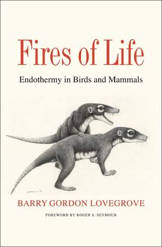 the book cover for fires of life endothermy in birds and mammals by barry gordon love grovee