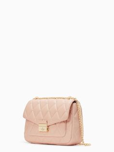 Carey Medium Flap Shoulder Bag | Kate Spade Surprise Classic Quilted Rectangular Bag, Quilted Double Flap Shoulder Bag For Travel, Kate Spade Flap Travel Bag, Kate Spade Outlet, Free Canvas, Gummy Bears, Quilted Leather, Kate Spade Bag, Canvas Tote