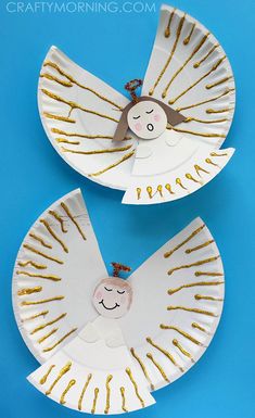 paper plate angel craft for kids to make