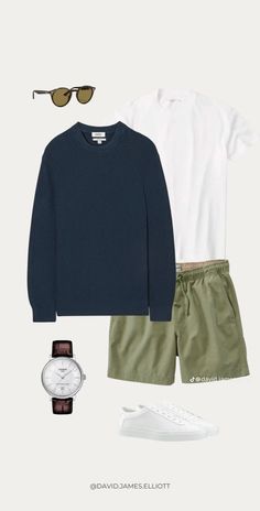 Coastal Aesthetic Outfits Men, Men’s Coastal Fashion, Men’s Street Wear Capsule Wardrobe, Old Money Wardrobe Essentials Men, Men’s Capsule Wardrobe Summer Europe, Dad Fits, Things To Wear, Mens Smart Casual Outfits, Polo Shirt Outfits