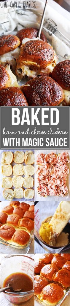 baked ham and cheese sandwiches with magic sauce