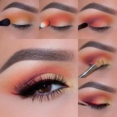 Summer Eye Makeup, Mekap Mata, Summer Eyes, Smokey Eye Makeup Tutorial, Smink Inspiration, Eye Makeup Steps, Makijaż Smokey Eye, Makeup Looks Tutorial, Hooded Eyes