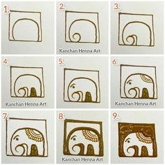 how to draw an elephant in different ways