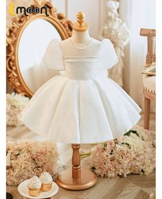 Get 10% off now! Buy couture elegant white folwer girl dress with pearls at cheap price online. Free stable shipping and pro custom service since 2009. Elegant Spring Princess Dress For Baptism, Elegant Spring Princess Dress With Fitted Bodice, Elegant Fitted Baptism Dress For Spring, Elegant Spring Baptism Party Dress, Elegant Princess Dress For First Communion In Spring, Elegant White Princess Dress For Summer, Elegant White First Communion Dress For Spring, Elegant White Summer Princess Dress, Fitted Summer Princess Dress For Formal Occasions