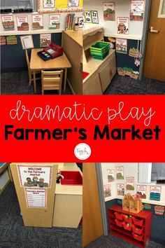 the dramatic play farmer's market is perfect for kids