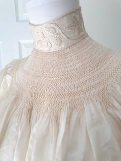 1890 Dresses, 1890 Dress, 1890 Fashion, Smocked Shirt, 1890s Fashion, Tea Gown, Smocked Blouse