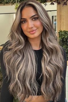 Black Hair Bayalage, Best Highlights For Black Hair, Dark Hair With Dimension, Hair With Dimension, Blonde Balayage On Black Hair, Hair Bayalage, Highlights For Black Hair, Black Hair With Blonde, Black Hair With Blonde Highlights