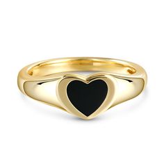 Black Heart-shaped Jewelry For Anniversary, Black Heart Cut Ring For Gift, Black Heart Cut Heart Ring As Gift, Elegant Black Heart Ring For Weddings, Black Heart-shaped Wedding Ring, Black Heart-shaped Ring For Wedding, Black Heart Cut Heart Ring For Promise, Black Heart Cut Rings For Valentine's Day, Black Round Jewelry For Valentine's Day