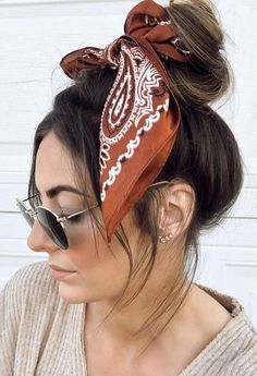 Occasion Wear Dresses, Ways To Wear A Scarf, Stylish Scarves, Pinterest Hair, Athletic Hairstyles, How To Wear Scarves, Boho Hairstyles