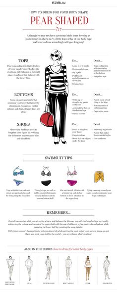 Pear shape - How to dress for your body shape Narrow waist, Smaller bust, Shapely bottom half Pear Body Shape Fashion, Pear Shaped Fashion, Pear Body Shape Outfits, Pear Shape Fashion, Pear Shaped Outfits, Pear Shaped Women, Body Types Women, Pear Body, Elegant Clothing