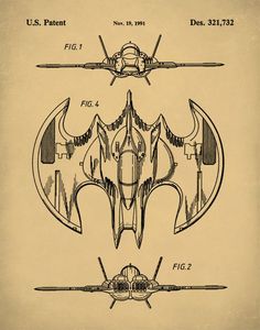 a drawing of an airplane with two wings and four propeller blades on the bottom side