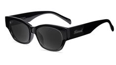 Piano Black Junipers Classic Tinted Sunglasses For Streetwear, Classic Sunglasses With Uv Protection For Streetwear, Classic Polarized Sunglasses For Streetwear, Classic Anti-reflective Sunglasses For Streetwear, Classic Wayfarer Sunglasses For Streetwear, Thick Arms, Bold Black, Shades Of Black, Piano