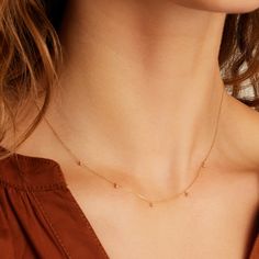 14k Gold Newport Flutter Necklace – gorjana Fine Jewelry In 14k Gold Filled With Tiny Details, Delicate Tiny Jewelry In Recycled Gold, Dainty Tiny Recycled Gold Jewelry, Rose Gold 14k Jewelry For Everyday Elegance, Everyday Elegant Rose Gold 14k Jewelry, Everyday Elegance 14k Rose Gold Jewelry, Fine Jewelry With Delicate Briolette Chain, Fine Jewelry With Briolette Delicate Chain, Dainty Yellow Gold Jewelry For Everyday Elegance