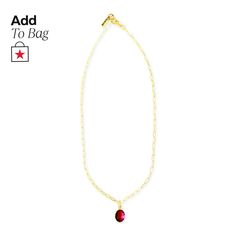 in stock Red Necklace With Adjustable Chain For Everyday, Elegant Red Necklace For Everyday, Elegant Everyday Red Necklace, Elegant Red Everyday Necklace, Red Chain Necklace With Lobster Clasp As Gift, Red Adjustable Necklace With Lobster Clasp, Adjustable Red Necklace With Lobster Clasp, Red Adjustable Necklaces With Lobster Clasp, Red Round Pendant Charm Necklace