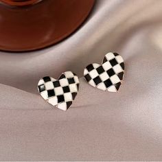 Nwt!! Perfect For Race Day! All Earrings Are Bogo Free! Bundle And Save! Race Car Earrings, Earring Inspo, Indy 500, Race Day, Earrings Color, Race Car, Jewelry Earrings, Women Jewelry, Black White