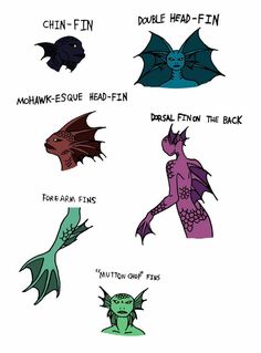 different types of dragon heads and their names