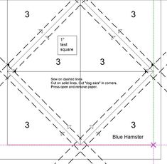 how to make an origami square with four squares and three lines on each side