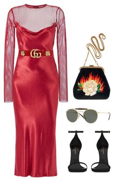 "Untitled #659" by mimiih ❤ liked on Polyvore featuring G.V.G.V., Bec & Bridge, Gucci, Poppy Lissiman, Ray-Ban and Yves Saint Laurent Poppy Lissiman, Classy Dress Outfits, Virtual Fashion, Velvet Fashion, Agent Provocateur, Dressy Outfits, Classy Dress, Work Fashion