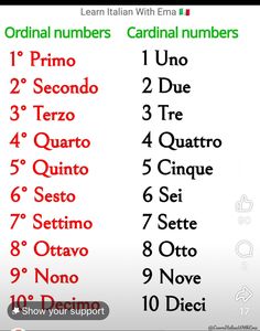 the italian numbers are displayed in this screenshoter's phone screen, which shows how