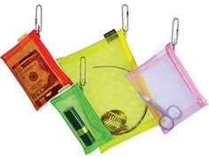 color mesh zip cases Walker Bags, Walker Accessories, Walker Bag, Mesh Bags, Packing Essentials, Suitcase Packing, Diy Purse, Purse Organization