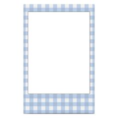 a blue and white checkered paper with a blank space for the text on it