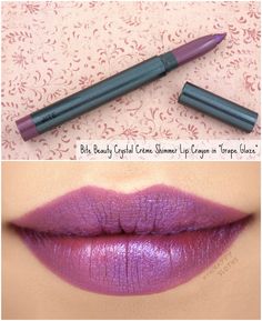 Bite Beauty | Crystal Crème Shimmer Lip Crayon in "Grape Glaze": Review and Swatches