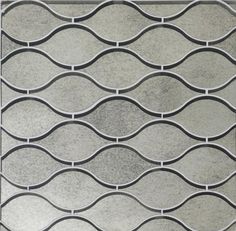 an artistic tile design with wavy lines in grey and white colors, on a gray background