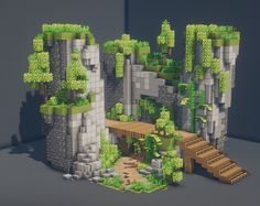 hope you like it Landscape Ideas Minecraft, Weeping Willow Minecraft, Minecraft Biomes Seeds, Minecraft Overgrown House, Minecraft Jungle Village, Minecraft Custom Trees, Terraforming Minecraft, Fantasy Setting Village, Minecraft Landscaping Ideas