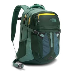 Volume: 1892 in³ (31 liters) Dimensions: 19.25" x 14" x 9.5" (49 cm x 36 cm x 24 cm) Fabric: 210D Cordura® nylon mini-ripstop Iconic 31-liter backpack updated with a stretch front stash pocket and improved organization Padded, fleece-lined tablet sleeve located in the front compartment for quick access The FlexVent™ suspension system boasts custom injection-molded shoulder straps and a padded mesh back panel with a spine channel for maximum support and ventilation Padded, fleece-lined 15" laptop North Face Recon, 30l Backpack, Laptops For Sale, Laptop Storage, Backpack Reviews, Backpack Free, Computer Sleeve, Organization Decor, Good Student