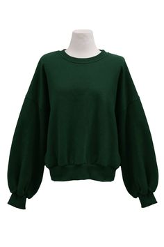 Shop Lexi Brushed Oversized Sweatshirt at storets. Discover more Tops bloggers approved as seen on Instagram Deep Forest Green, Color Block Sweatshirt, Deep Forest, Sunday Brunch, Oversized Sweatshirt, Sleeve Detail, Instagram Shop, Forest Green, Cotton Material