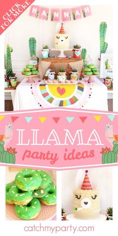 Llama Pajama Birthday Party, Llama 2nd Birthday Party, Llama Cactus Birthday Party, Lama Birthday Party Ideas, Lamma Birthday Theme, Whole Llama Fun First Birthday, Llama Party Food