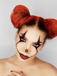 Maquillaje Payaso Halloween Halloween Simples, Carnaval Make-up, Fantasy Make-up