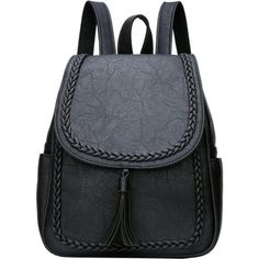 -Must Have Style: Vintage Casual Material, Exquisite Double Woven Design And Tassel Decoration Make This Small Backpack Purse Have Perfect Stereoscopic Visual Effect. -Material & Lining: High Quality Pu/Synthetic Leather (No Strong Chemical Smell And Durable) And High Quality Light Polyester Lining (No Paper Noise And Easy Find). -Dimension & Structure: 8.5l*4w*10.5h (Inch). This Leather Backpack Purse Is Easy To Hold Up To 7.9-Inch Ipad.1 Front Pocket, 2 Side Pockets, 2 Slip Pockets Inside And Leather Backpack With Adjustable Strap For Students, Casual Faux Leather Backpack For School, Casual Faux Leather School Backpack, Casual Faux Leather Backpack With Adjustable Strap, Casual Leather Satchel For Students, Casual Faux Leather Satchel Backpack, Casual Faux Leather Rectangular Backpack, Casual Rectangular Faux Leather Backpack, Casual Faux Leather Backpack For Daily Use