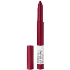 Maybelline Superstay Ink Crayon, Superstay Maybelline, Best Lip Stain, Maybelline Lipstick, Matte Lipstick Colors, Easy Draw, Crayon Lipstick, Maybelline Superstay, Long Lasting Lip Color