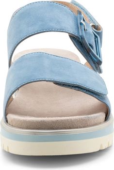 ara Marbella Slingback Platform Sandal (Women) | Nordstrom Blue Suede Sandals With Removable Insole, Blue Slingback Sandals With Removable Insole, Blue Sandals With Adjustable Straps, Blue Sandals With Adjustable Straps And Round Toe, Perfume Gift Sets, Fragrance Gift Set, Sam Edelman Shoes